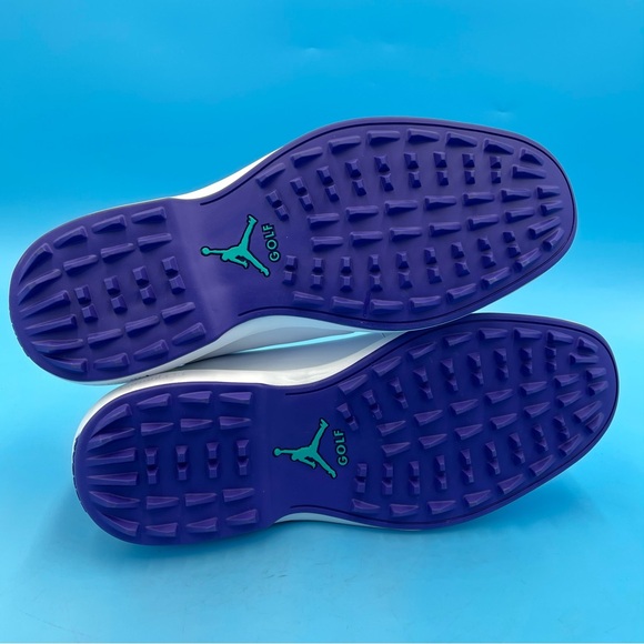 Mens Jordan ADG 5 Wide Golf Shoes Size 10 White Grape Ice New FQ7874-100 - Picture 12 of 13